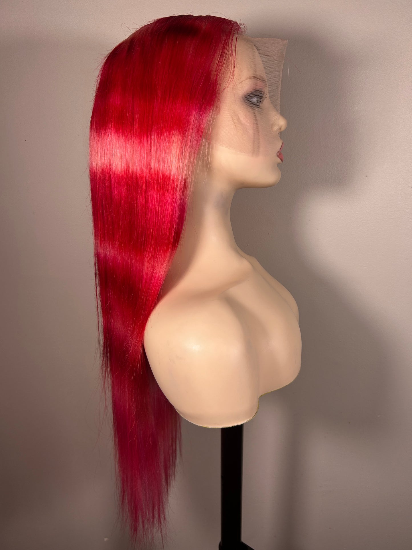 26” Pink Zebra Striped 13x6 Lace Frontal Wig