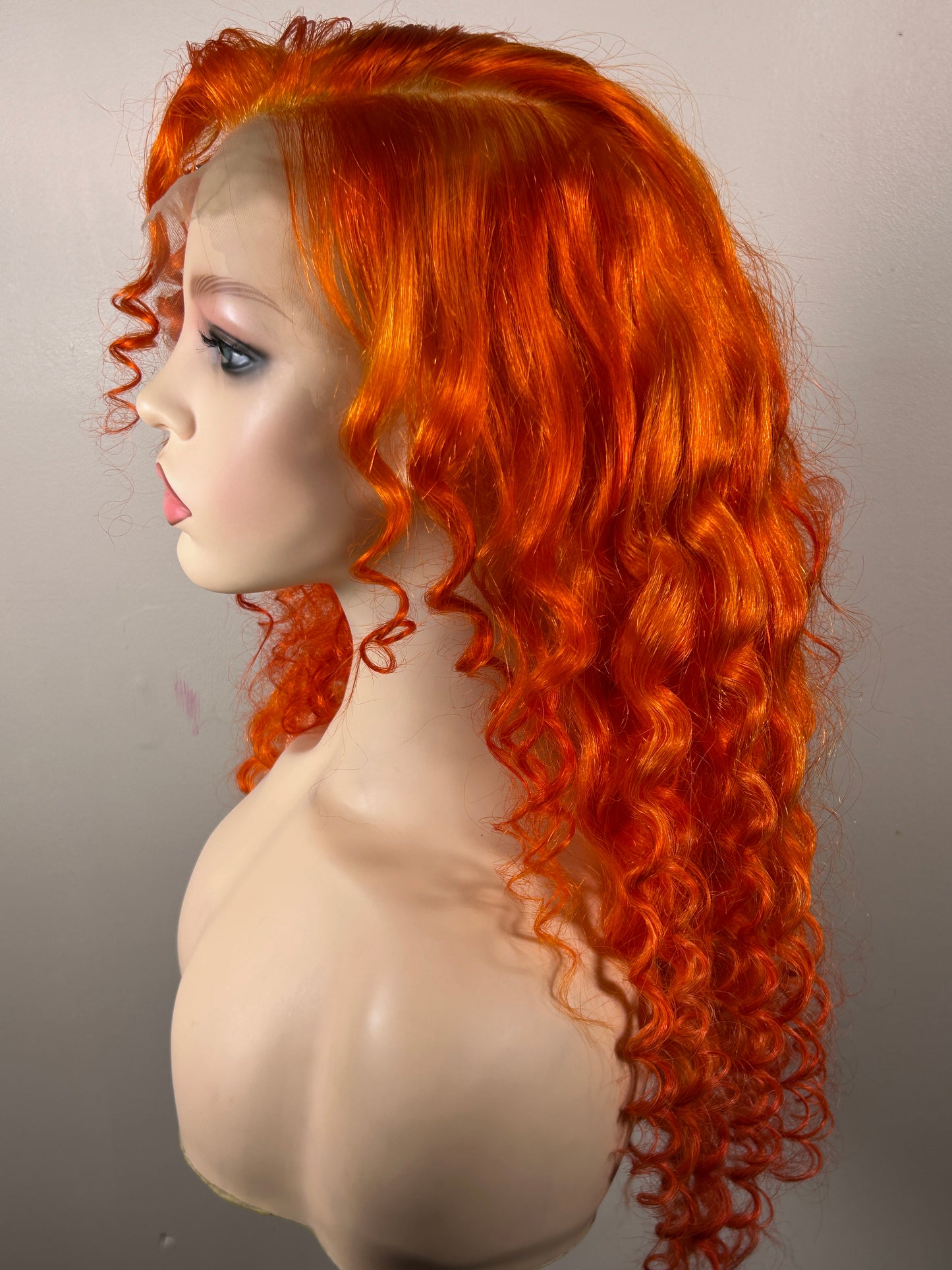 Orange 26โ 13 x 6 HD Lace Frontal Wig